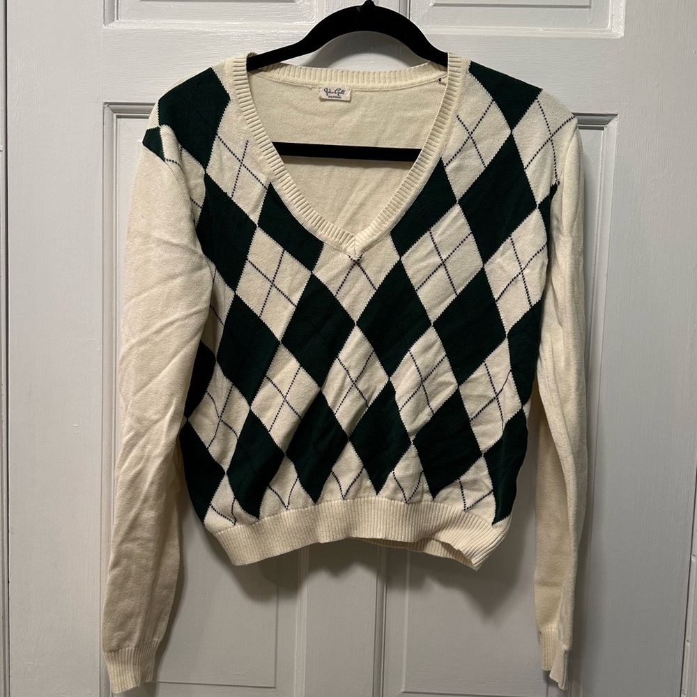 John Galt Argyle Sweater‎